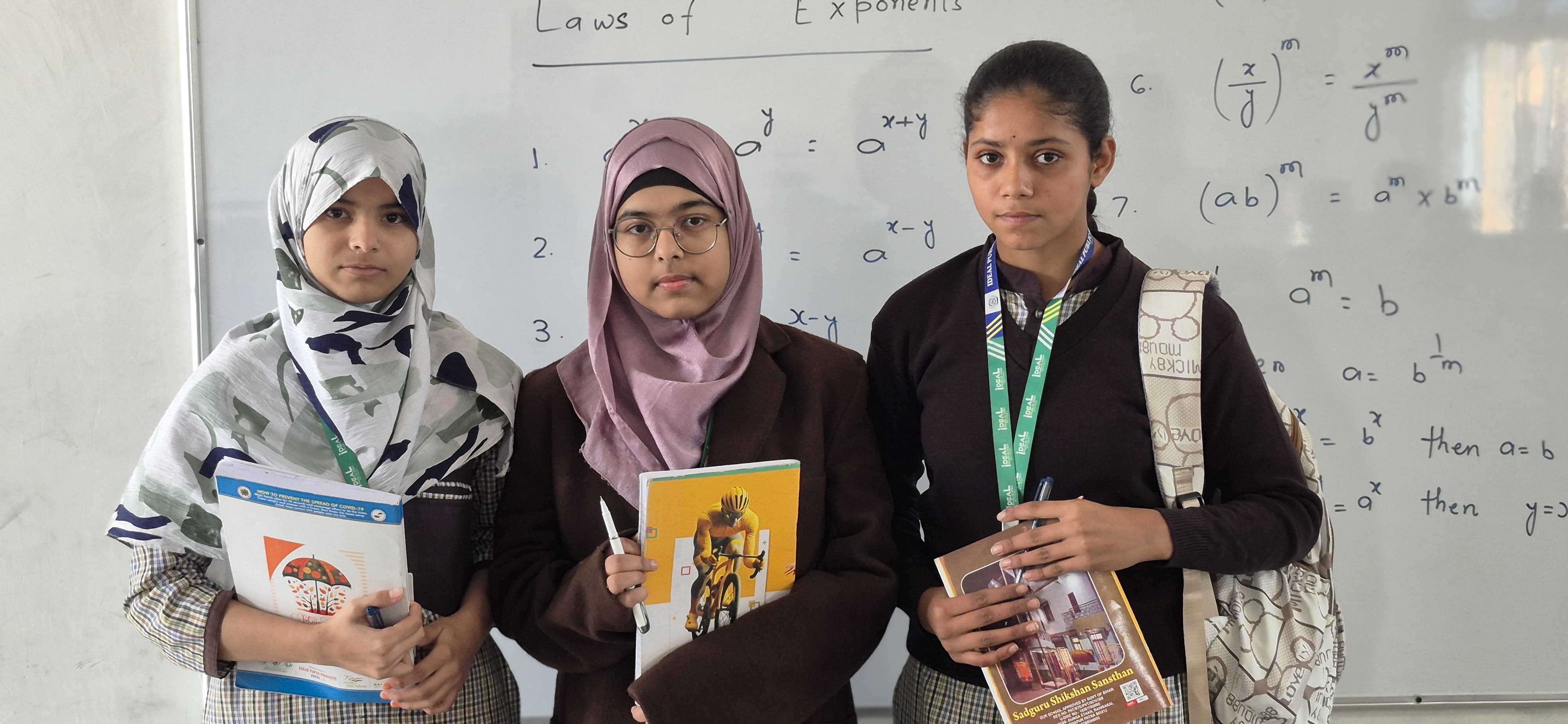 Students celebrating achievement in the classroom